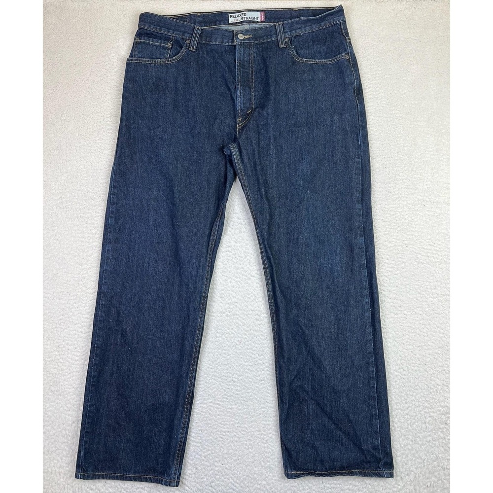 Levis 559 Jeans Mens 40x32 Blue Relaxed Straight Denim Pants Zip Fly 100% Cotton